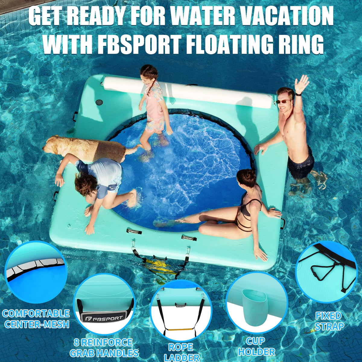 Inflatable Water Hammock 8 FT N97430