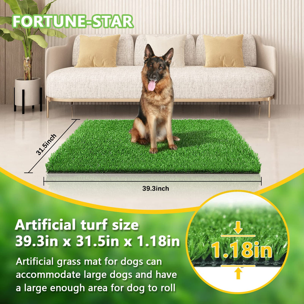 39.3 in X 31.5 in Reusable Artificial Grass Pad for Dogs U423