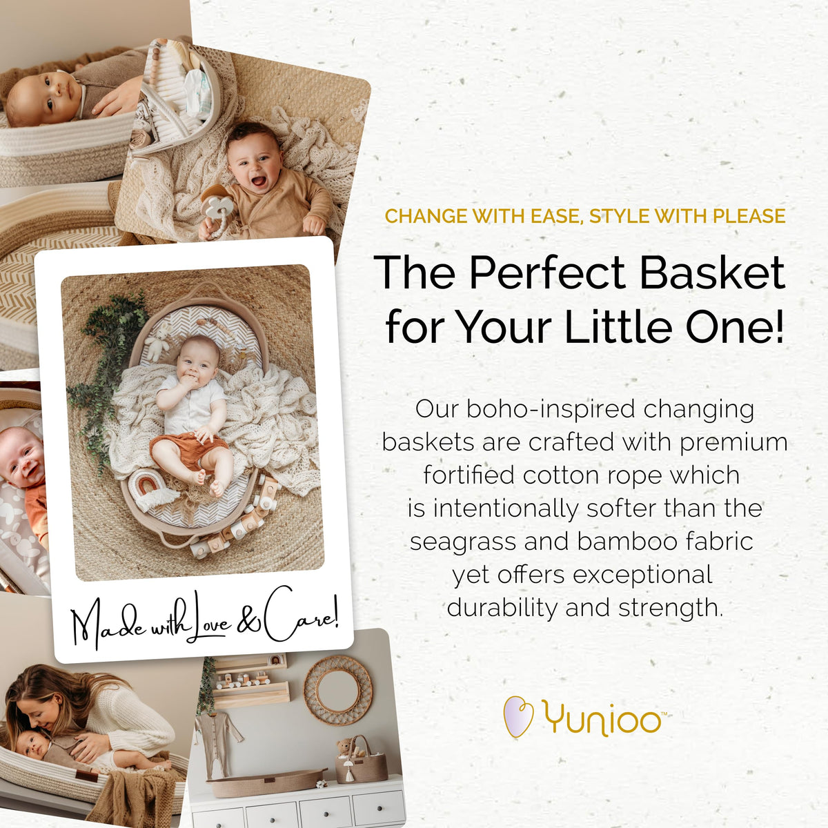 Baby Changing Basket, Portable Diaper Changing Pad V677302