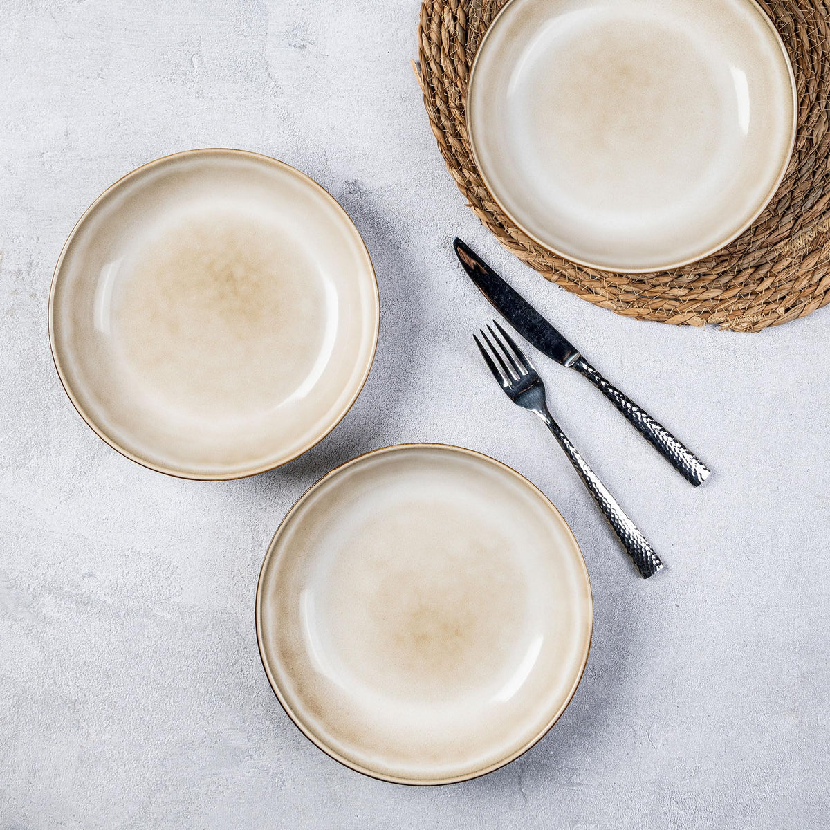Ceramic Pasta Bowls Set of 4 O4303
