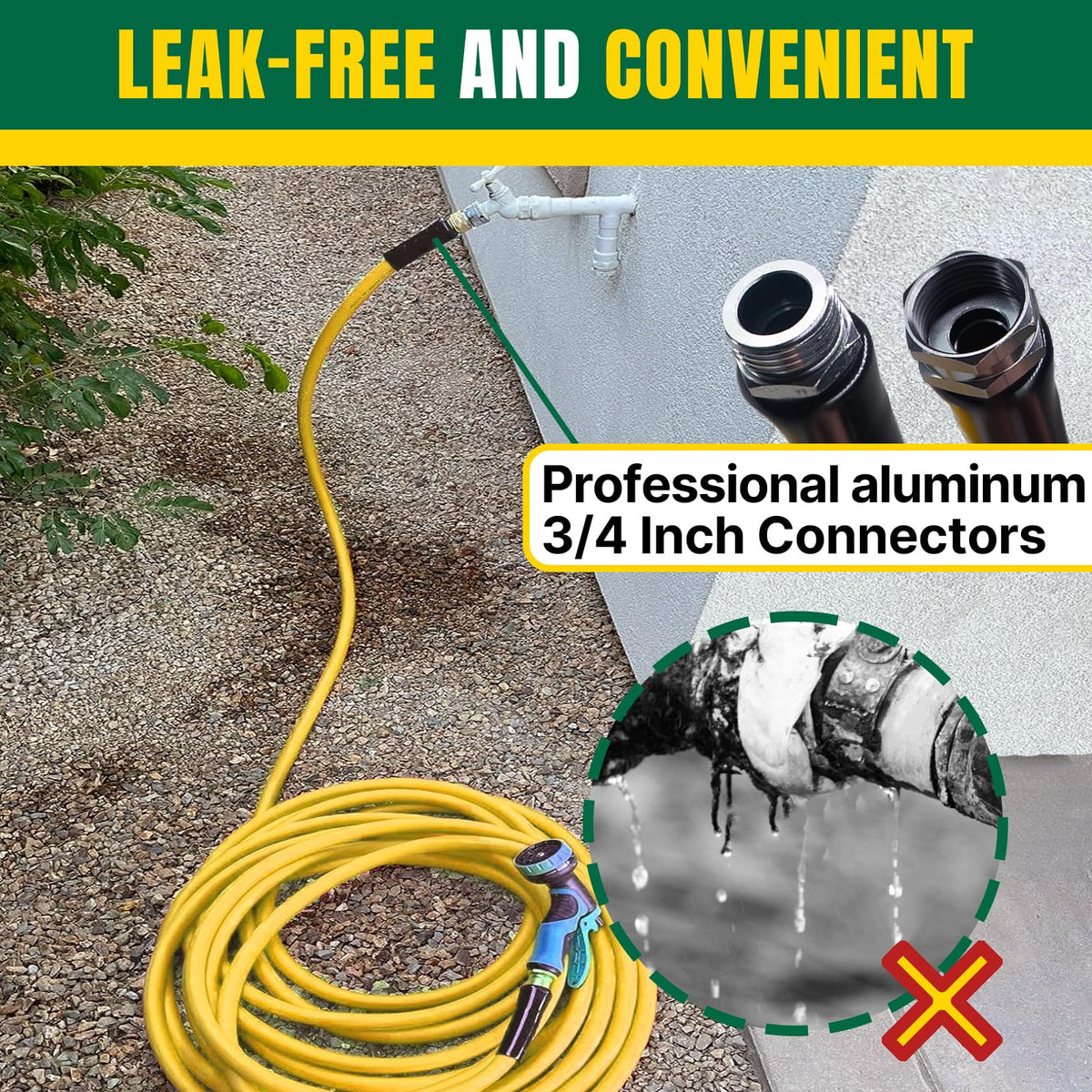 Lightweight Kink Free 5/8" x 100 FT Garden Hose K4438